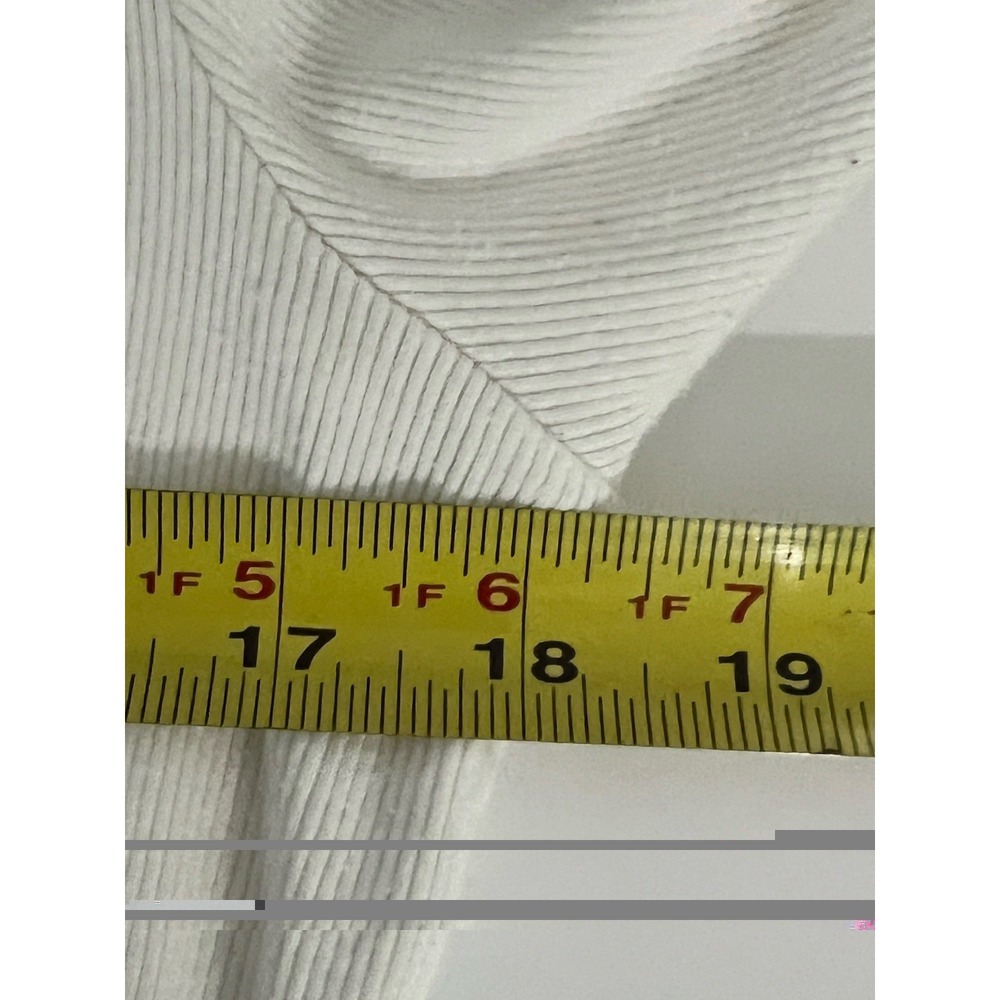 Garage Ribbed White Long Sleeve Top Size XL - Picture 6 of 7